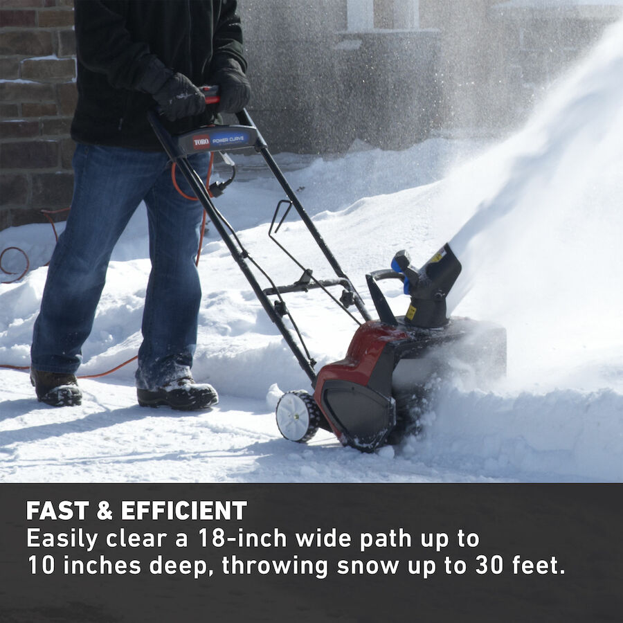 18 in. (46 cm) Power Curve® 15 Amp Electric Snow Blower