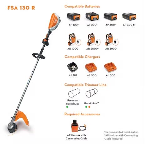 FSA 130 R | Most Powerful Battery String Trimmer